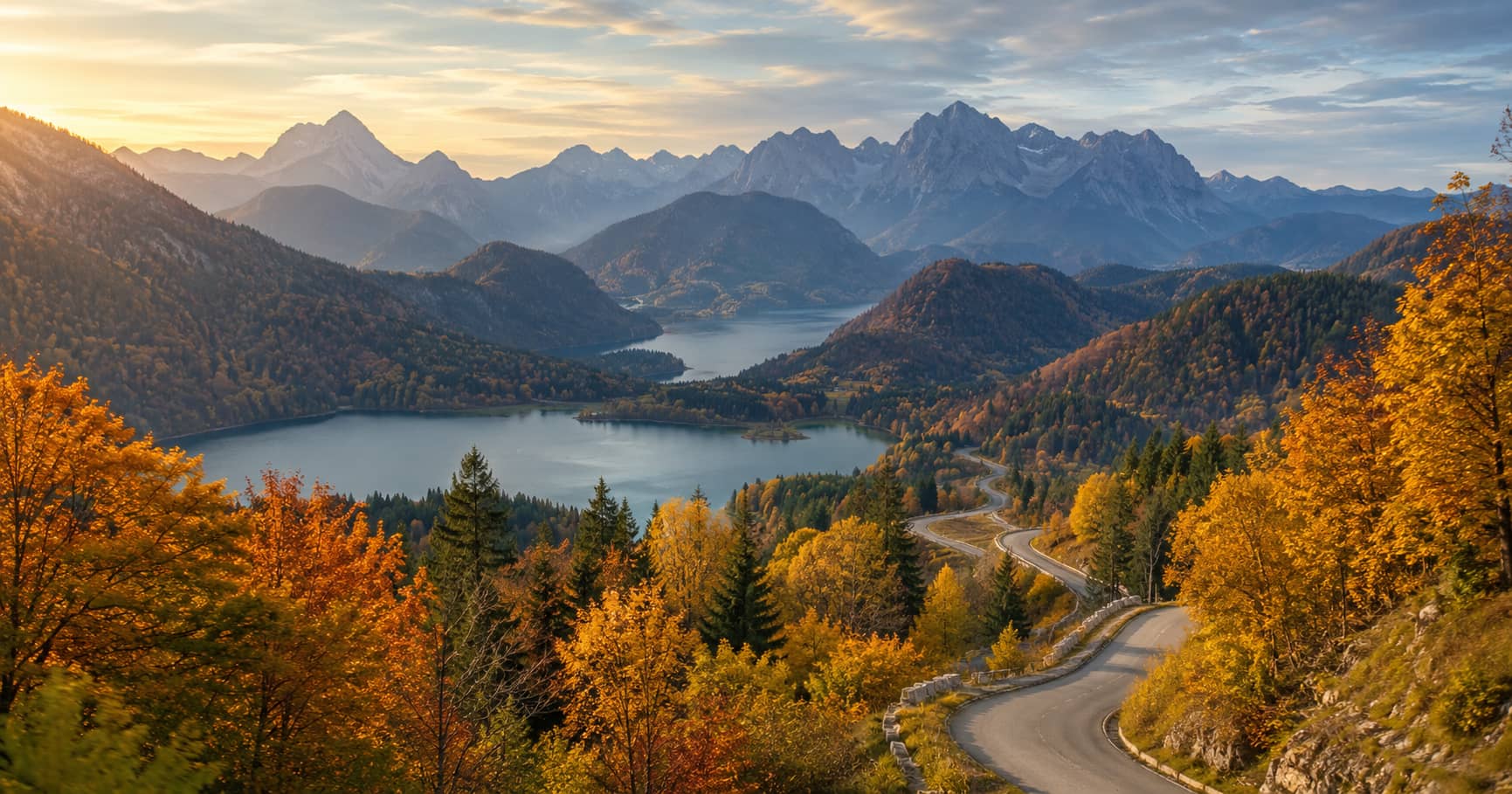 Bavarian Alps Autumn Viewpoints